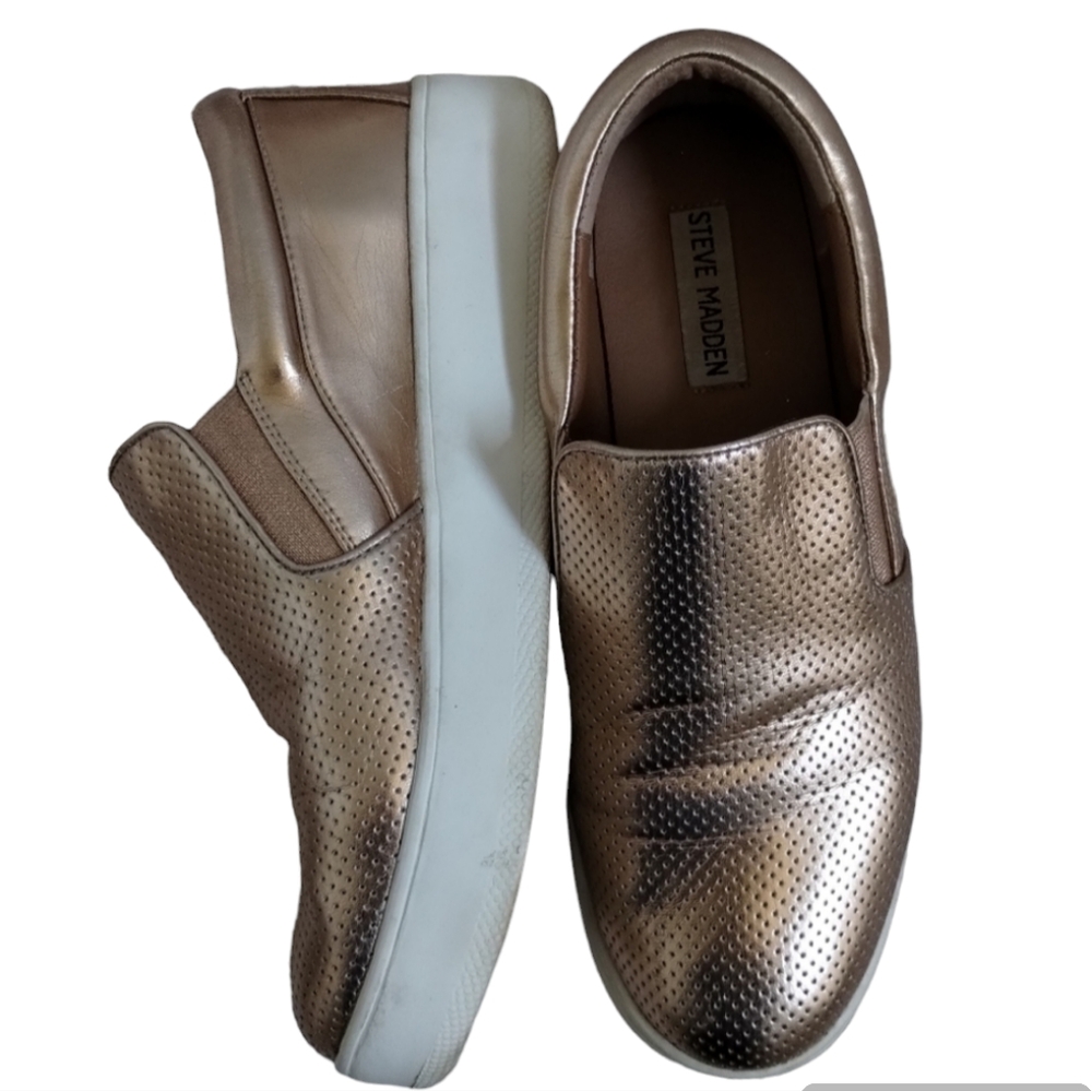 Sneakers STEVE MADDEN Rose Gold Genette Slip On 8